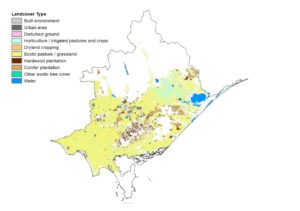 Spatial distribution of Land Use Cover between 2015-2019