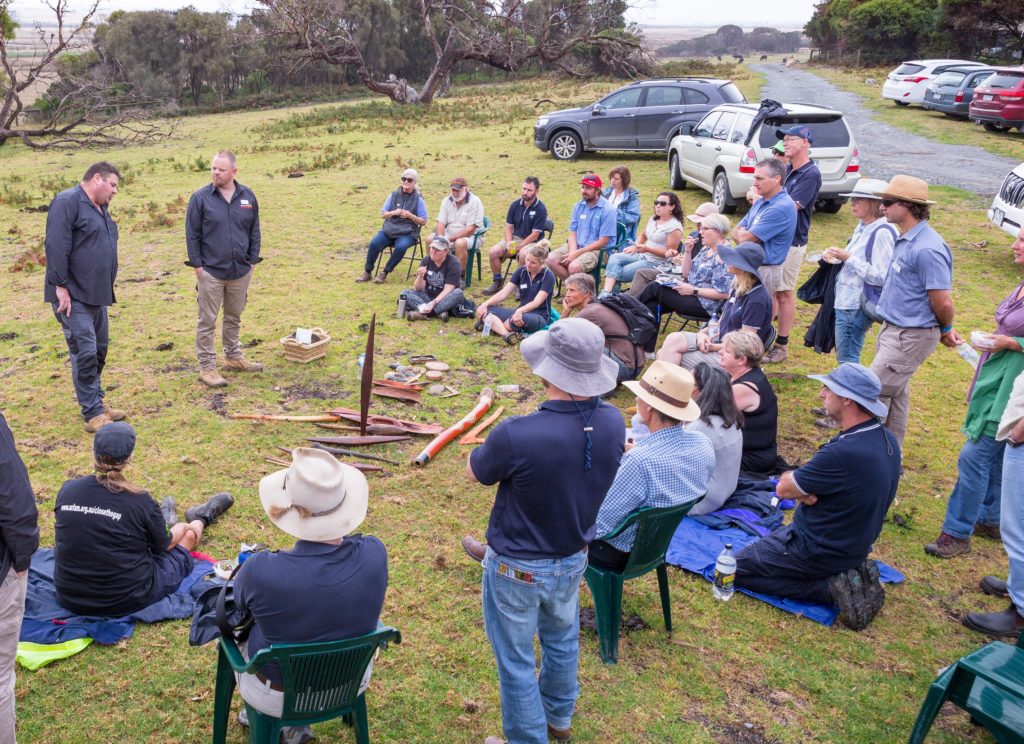 Close the gap day get together with Bunurong Land Council staff, at the Powlett River